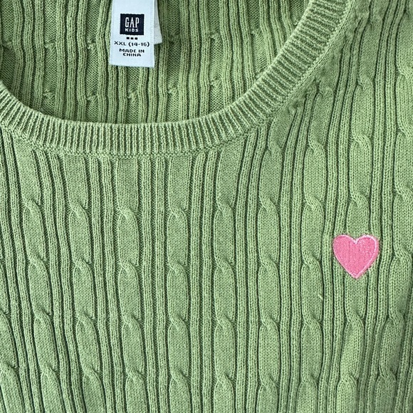 GAP Kids tricot XXL ((14-16) green NWOT - Picture 2 of 9